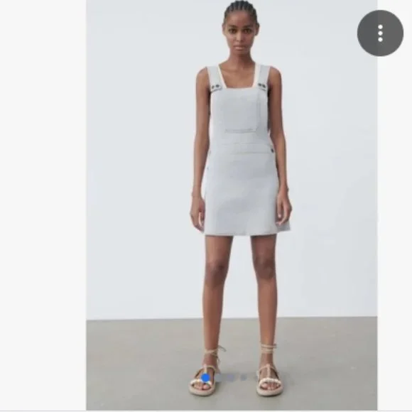 Zara | Dresses | Zara Jumper Dress Knitted Overalls Like New | Poshmark